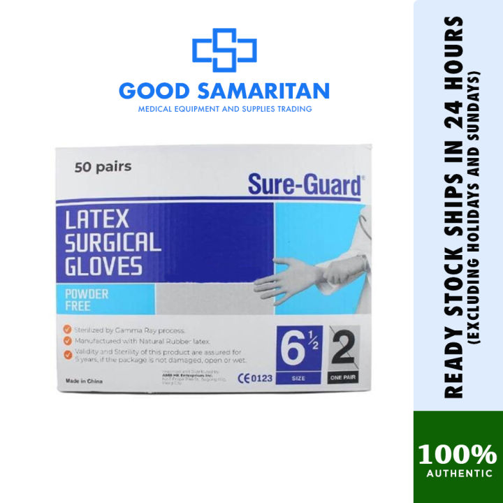 Sure Guard Sterile Latex Gloves Sure-Guard Sterile Latex Gloves Size