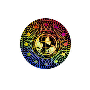 Round Hologram Tamper Proof Stickers Security Labels Warranty Void Stickers Tamper evident Seal Holographic Stickers(2cmSilver)