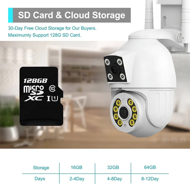 Night Vision V380 Pro Cloud CAMVIEW V380 Pro CCTV Camera 1080P
