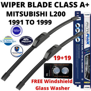 AutoFlux Wiper Blade Class A+ Mitsubishi L200 1991 To 1999 | FREE Windshield Glass Washer | 19+19