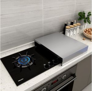 Stainless Steel Kitchen Stove Top Cover Gas Stove Protective Cover Bracket For Rice Cooker Induction Cooler Kitchen