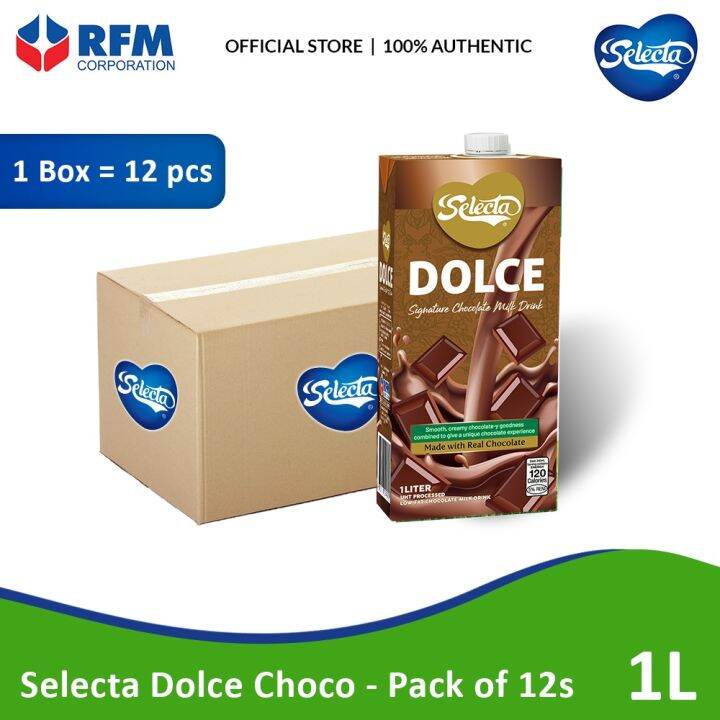 Selecta Dolce Chocolate Milk Drink 1L Pack Of 12 Lazada PH