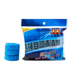 (10 Piece) Magic Auto Toilet Bowl Cleaner Blue Bubble Flush Bathroom Clean Individual Packaging 馬桶清潔劑 洁厕宝