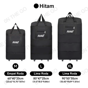 Tas check-in udara lipat multifungsi berkapasitas besar |   Tas boarding yang dapat diperluas |   Tas bergerak ringan roda universal