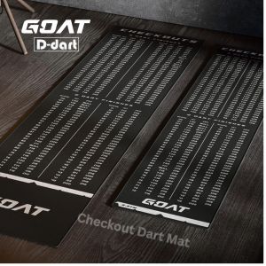 GOAT DARTBOARD MAT - THE CHECKOUT PROFESSIONAL WIDE DART MAT/CARPET FOR SOFT & STEEL DART