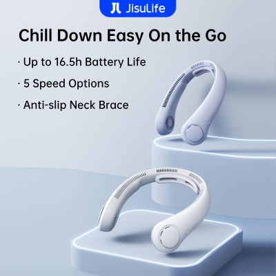 JISULIFE Neck Fan Life4 Portable Cool 4000mAh USB Rechargeable High-capacity Battery Five-speed Adju