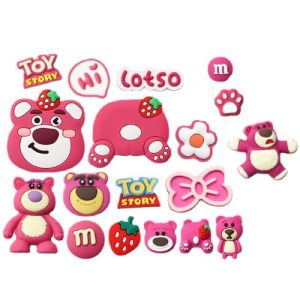 จิ๊บบิทตัวการ์ตูนติดรองเท้าลายน่ารัก หมุดดำ ลายใหม่  (ไม่รวมรองเท้า)