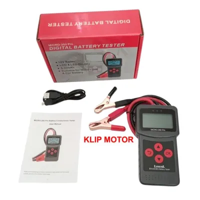 READY BOS LANCOL BATTERY TESTER MICRO-200 PRO TESTER AKI DIGITAL MOTOR MOBIL