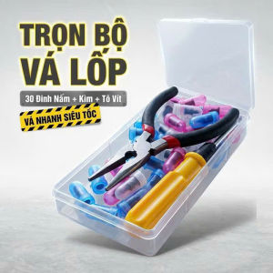 Bộ Vá Lốp Khẩn Cấp Không Cần Tháo Lõi Thép Bọc Cao Su Dùng Cho Xe Hơi Xe Máy Lốp Không Săm