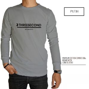 KAOS T-SHIRT COTTON COMBED 30S ATASAN COWOK ATASAN PRIA DEWASA LENGAN PANJANG - Bahan Premium 100% Cotton Combed 30s, Sablon Plastisol, Cocok untuk Olahraga dan Sehari-hari