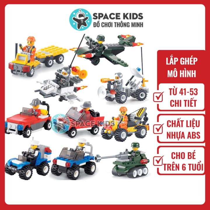 Đồ chơi trẻ em lắp ghép mô hình giá rẻ từ 41 đến 53 chi tiết chất liệu ...