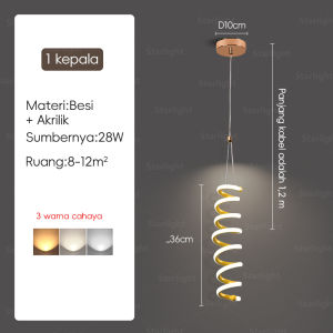 Lampu Gantung Modern 2025 - Lampu Ruang Tamu Lampu Makan Estetik Lampu Dapur & Bar Lampu Kamar Gaya Nordik (LED Minimalis Dekorasi Rumah)