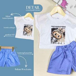 Setelan Baju Anak Cewek LABUBU CEWEK 1-4 Tahun / Baju Anak Perempuan Berkualitas