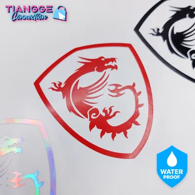 MSI waterproof sticker (dragon gaming G series) vinyl decal pc case laptop phone tablet gadget mug tumbler fuel tank cover motor helmet car window