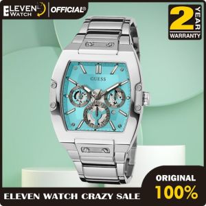 [Promo] Jam Tangan Pria Guess GW0456G4 Phoenix Silver Tone Case Silver Tone Stainless Steel Original Garansi 2 Tahun [✔COD][100% Authentic]