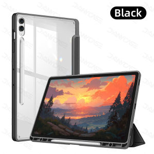 Vỏ máy tính bảng cho Samsung Galaxy Tab S6 Lite 10.4inch cho Samsung Tab S9 FE 10.9inch S10 Lite S10 Fe S7/S8/S9 11inch s7 Plus S8 Plus S9 Plus S9 Fe + S10 Plus S7 FE 12.4inch A7 Lite với Vỏ mặt sau trong suốt hộp đựng bút chì