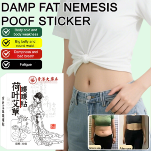 Lotus Leaf Herbal Big Belly Patch Abdominal Slimming Patch Moxibustion Fat Burning Care