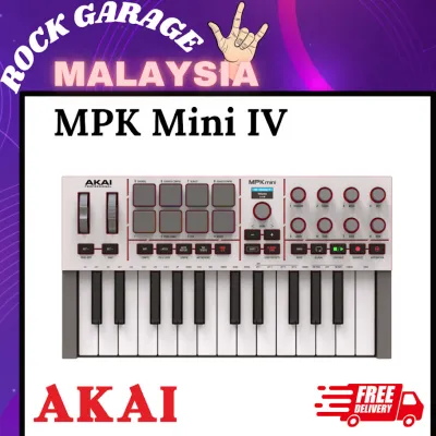 Akai Professional MPK Mini IV MIDI Keyboard Controller - Black / White ( MPKMini Mpkmini4 )