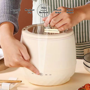 Sunland Panci Listrik Lapisan Keramik Anti Lengket 1.6L Serbaguna Electric Pot Multifungsi P3 Hijau