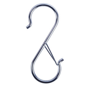 10Pcs S Hooks Hanging Safety Buckle Metal Closet Hooks，for Hanging Heavy Duty