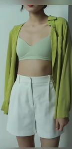 Modal Wireless Bra Summer Thin Breathable Sports Back Shaping Underwear Womens Small Chest Gathered without Trace Bra ☺1130