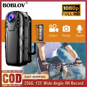 BOBLOV L02 Wearable  Mini Body Camera HD 1080P With IR Night Vision Video Recorder  Audio Camcorder Indoor Outdoor Security Mini 125° Wide Degree Dash Cam For Vlogging