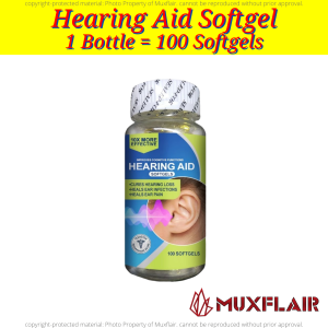 Hearing Aid Softgel l Cure Hearing Loss l Doctors Recommended l FDA Approved l 1 Bottle - 100 Softgels