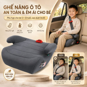 Ghế ngồi ô tô cho bé Ghế nâng an toàn di động cho trẻ em Ghế nâng an toàn cho trẻ em từ 3-12 tuổi đệm ghế ô tô di động và đơn giản cho trẻ