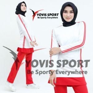 Setelan Senam Aerobic Panjang Wanita / SET Baju Olahraga + Celana Rok Wanita / Setelan Baju Olahraga Panjang Wanita Terlaris