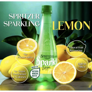 SPRITZER Lemon Flavour Sparkling Water 400ml