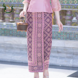 เสื้อลูกไม้ ออกงาน ชุดไปวัด ผ้าถุง ชุดทำบุญ ผ้าลูกไม้ เสื้อลูกไม้ เนื้อไหมญี่ปุ่น เกรดพรีเมี่ยม Collection “แม่ดอกบัวตูม”