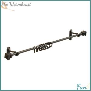 【The Warmheart】 1:12 Dollhouse Miniature Curtain Rod Metal Hook Up Rings Window Fitgs Furniture Model Decor Toy Doll House Accessories