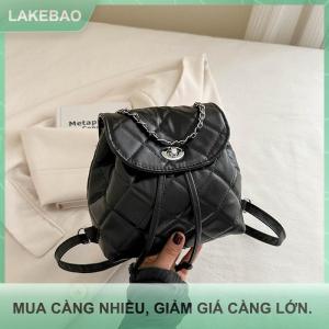 【LAKEBAO】 2025 mùa hè mới giá trị cao Thích hợp thiết kế kim cương Ba lô phụ nữ thời trang chuỗi túi phụ nữ nhỏ Ba lô