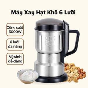 Máy Xay Hạt Khô Công Suất 300W Thiết Kế Bằng Thép Không Gỉ 6 Lưỡi Xay Các Loại Hạt