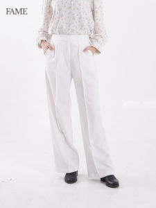 FAME | 9410583/4 | Structured Wide Leg Pants | Celana Panjang Lebar Wanita Detail Pleat