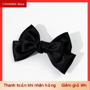 CS Đen Ribbon Bow ngọc trai Trâm cho phụ nữ đa năng Áo sơ mi cổ áo pins quần áo trang trí Ribbon Tie trang sức phụ kiện Quà Tặng