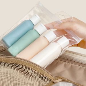 4pcs 90ML Portable Silicone Travel Bottle Set Shower Shampoo Container Travel Organizer Bottle Sub-bottling Bottle Travel Container