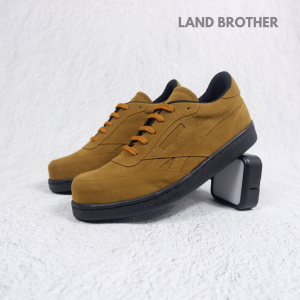Sepatu Safety Sneakers Ujung Besi Sepatu Lapangan Model Tali Land Brother