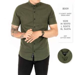 kemeja polos pria lengan pendek