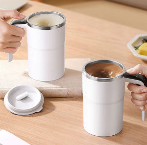 Stainless steel Automatic coffee mixing cup Coffee Cup Automatic Magnetic Stirring Mug Lazy Magnetic CoffeeCup Rechargeable Automatic Stirring Cup  304 Stainless Steel Rechargeable Automatic Mixing Cup Steel Cup for Coffee Tea