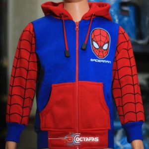 Jaket anak motif SPIDERMAN usia 2 s/d 10 tahun