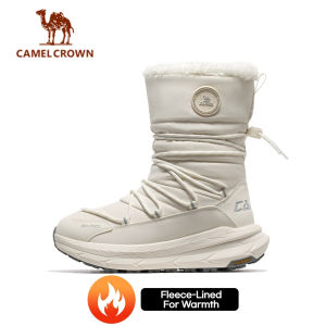 คาเมลฮอตสโนว์2.0สำหรับผู้หญิงรองเท้าผ้าใบฤดูหนาวรองเท้าบูทลุยหิมะบุขนแกะให้ความอบอุ่นพื้นรองเท้ากันลื่นดีไซน์กันน้ำซับขนสัตว์อุ่นสบายสำหรับอากาศหนาวท่องเที่ยว & เดินป่ากลางแจ้ง