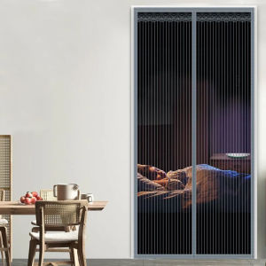 Quick deliveryม่านประตูแม่เหล็ก เกรดพรีเมี่ยม ติดตั้งง่าย อากาศถ่ายเทได้สะดวก