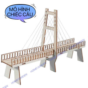 Mô Hình Cầu Treo Gỗ Lắp Ráp Cây Cầu Bằng Gỗ – Dụng Cụ Học Tập STEM Lắp Ráp Kiến Trúc Cơ Học HM0616