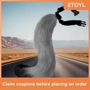 【ZTOYL】 1 3pcs Fox Tail Ears dễ thương Paw găng tay sang trọng thiết lập cosplay hoạt hình triển lãm Halloween Đảng đạo cụ