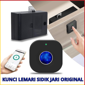 PROMO TERBARU Kunci Sidik Jari Laci Lemari Kabinet Kantor Elektronik Kunci Canggi Anti Air Anti Maling Sangat Mantap