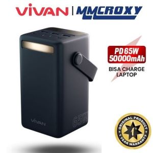 Vivan VPB-B50 Powerbank 50000mAh 4 Output Fast Charging 65W PD QC 3.0