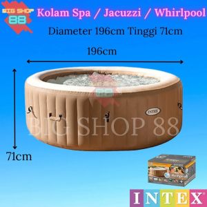 Kolam Bathub Bathup Inflatable Hot Tube Spa Purespa Jacuzzi Whirlpool Dewasa Anak Intex Kapasitas 4 orang 6 orang