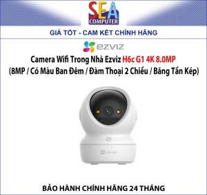 Camera EZVIZ Wifi Trong Nhà 8MP / Có Màu Ban Đêm / Đàm Thoại 2 Chiều / Băng Tần Kép - H6c G1 4K