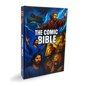 Cross-Border 2025 New The Comic Bible  Comic Saint   Static Action Illustration Gift